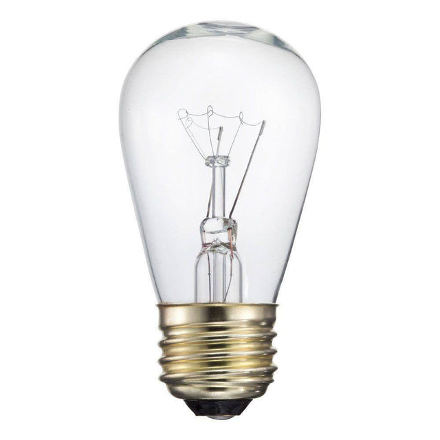 11 Watt Clear S14 Incandescent Sign Light Bulb - Nostalgicbulbs.com