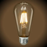 12 Bulb Pack -LED Filament Edison Light Bulb - ST19 Vintage - 4 Watt - 2700K - Nostalgicbulbs.com