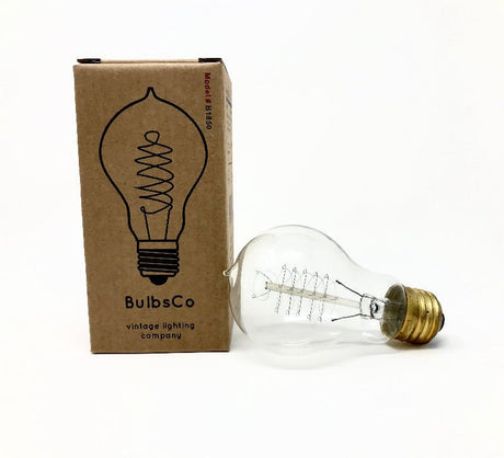 12 Bulb Pack - Vintage Spiral Filament A19 Nostalgic Bulb - 40 Watt - Nostalgicbulbs.com