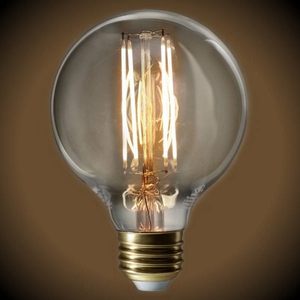 12 LED Filament Edison Globe Bulb - G25 Vintage - 7 Watt - Clear - 2700K - Nostalgicbulbs.com