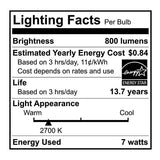 12 LED Filament Edison Globe Bulb - G25 Vintage - 7 Watt - Clear - 2700K - Nostalgicbulbs.com