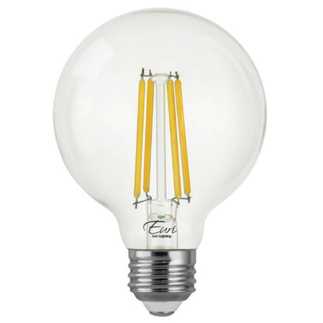 12 LED Filament Edison Globe Bulb - G25 Vintage - 7 Watt - Clear - 2700K - Nostalgicbulbs.com