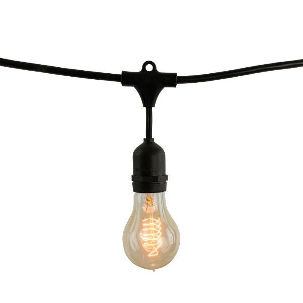 14 ft. String Patio Lights -10 Medium (E26) Base Sockets- with Bulbs - Nostalgicbulbs.com