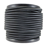 2 conductor black round cloth covered cord - 100 ft. Spool - Nostalgicbulbs.com