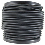 2 conductor black round cloth covered cord - 100 ft. Spool - Nostalgicbulbs.com