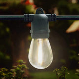 35 ft. Solar LED String Patio Lights - 15 Sockets (E26) - With Remote Control - Nostalgicbulbs.com