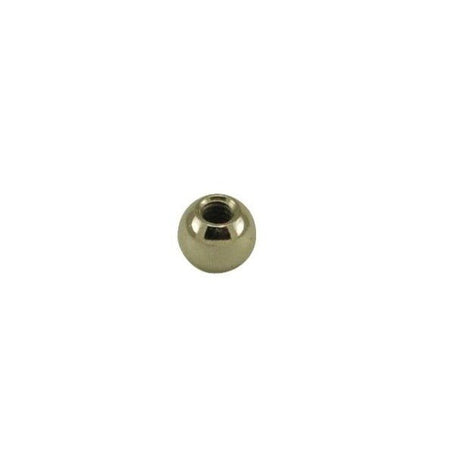 3/8 Inch Diameter 8/32 Tap Turned Solid Brass Ball - Nickel Plated - Nostalgicbulbs.com