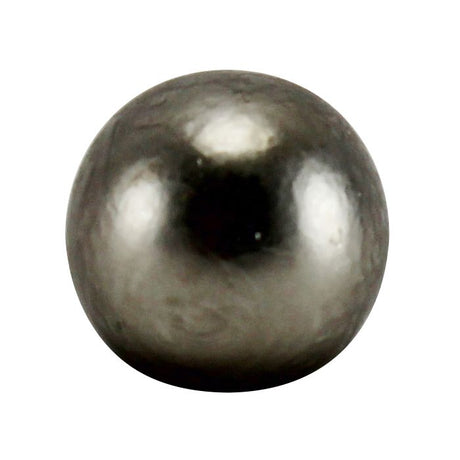 3/8 Inch Diameter 8/32 Tap Turned Solid Brass Ball - Satin Nickel - Nostalgicbulbs.com