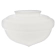 4" Fitter - 10" Short White Opal Porch Globe Shade - Nostalgicbulbs.com