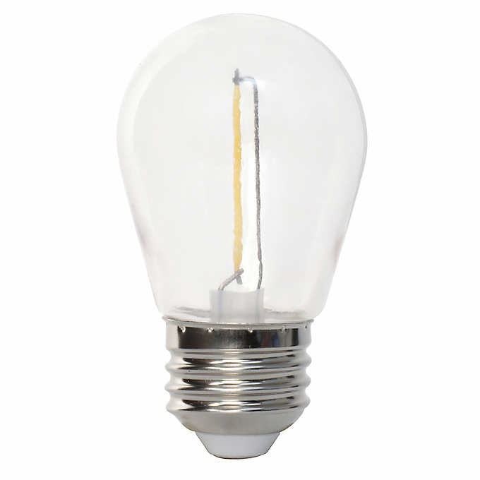 48 ft. LED String Patio Lights - 24 Sockets (E26) - Commercial Grade - Nostalgicbulbs.com