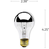 60 Watt Silver Bowl A - 19 Bulb - Nostalgicbulbs.com