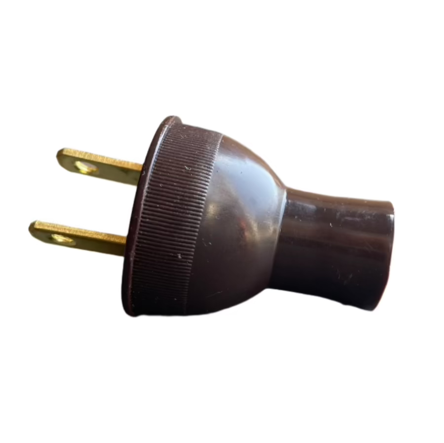 Round Brown Attachment Plug 