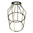 Antique Brass Light Bulb Cage - Large Washer Mount - Nostalgicbulbs.com