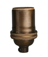 Antique Brass Standard Base Socket - Nostalgicbulbs.com