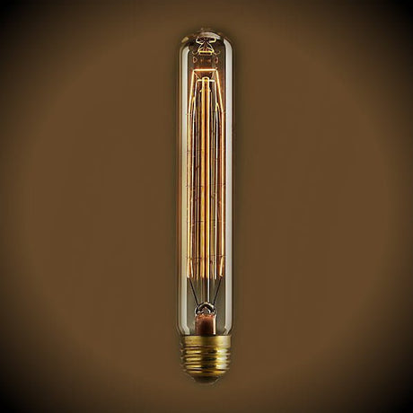 Beacon Tube Nostalgic Bulb - 60 Watt - 7.4 in Length - Amber - Nostalgicbulbs.com