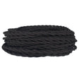 Black & Brown Twisted Wire - Per ft. - 18 AWG - Nostalgicbulbs.com