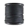 Black Cloth-Covered Parallel (Flat) Cord - 100 foot spool - Nostalgicbulbs.com