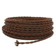 Black & Copper Twisted Wire - Per ft. - 18 AWG - Nostalgicbulbs.com