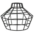 Black Light Bulb Basket Style Cage - Large Washer Mount - Nostalgicbulbs.com