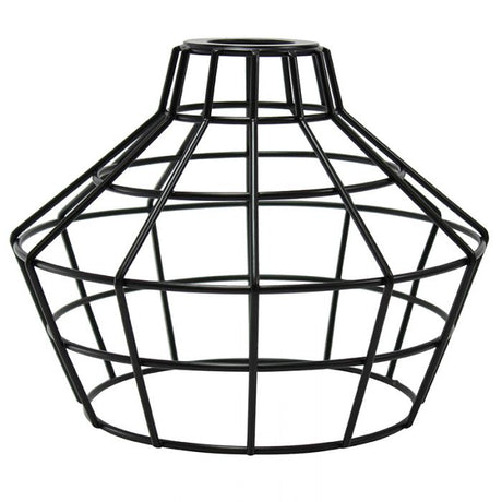 Black Light Bulb Basket Style Cage - Large Washer Mount - Nostalgicbulbs.com