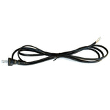 Black Parallel Cord set with molded Plug - 8 ft. - 16 ft. - Nostalgicbulbs.com