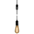Black Plug-In Pendant Lamp - 15 ft. Cord and On/Off Switch - Nostalgicbulbs.com