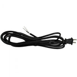 Black SVT round cord with molded Plug - 10 ft. - Nostalgicbulbs.com