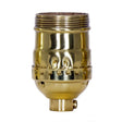 Brass Short Light Socket with UNO Thread - Nostalgicbulbs.com