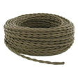 Brown & Beige Twisted Wire - Per ft. - 18 AWG - Nostalgicbulbs.com