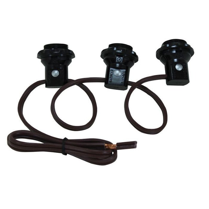 Candelabra Phenolic 3 Light Harness Set - Nostalgicbulbs.com