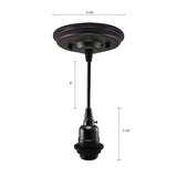 Classic Black Bare Socket Pendant Light - Nostalgicbulbs.com