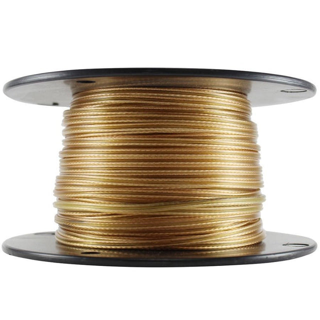 Clear Gold Parallel Lamp Wire 22/2 - Nostalgicbulbs.com