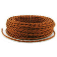Copper Twisted cloth wire- Per ft. - 18 AWG - Nostalgicbulbs.com