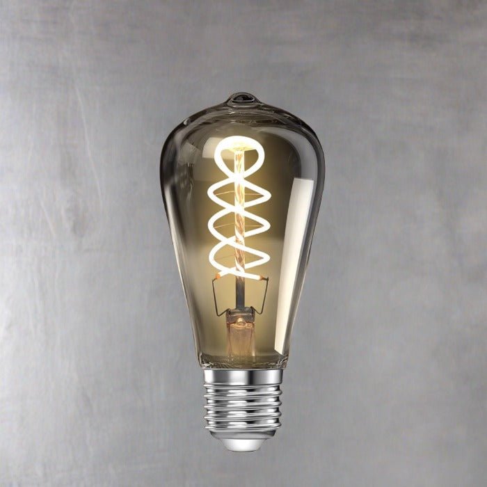 Curved LED Filament Edison Bulb - 4 Watt - 2200K - Nostalgicbulbs.com