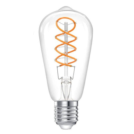 Curved LED Filament Edison Bulb - 4 Watt - 2200K - Nostalgicbulbs.com