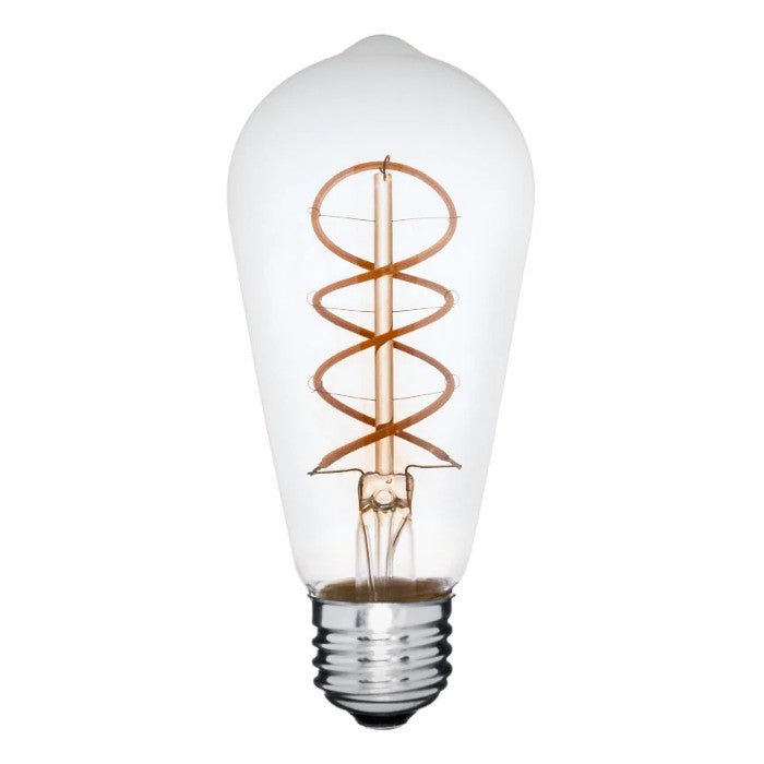 Curved LED Filament Edison Bulb - 4 Watt - 2200K - Nostalgicbulbs.com