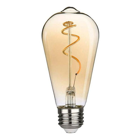 Curved LED Filament Edison ST19 Bulb - 4.5 Watt - 2200K - Nostalgicbulbs.com