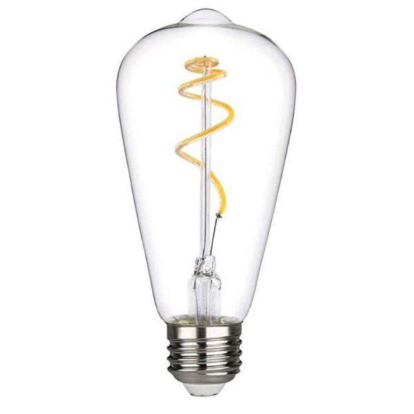 Curved LED Filament Edison ST19 Bulb - 4.5 Watt - 2700K - Nostalgicbulbs.com