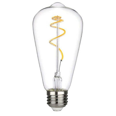 Curved LED Filament Edison ST19 Bulb - 4.5 Watt - 2700K - Nostalgicbulbs.com