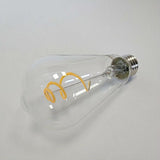 Curved LED Filament Edison ST19 Bulb - 4.5 Watt - 2700K - Nostalgicbulbs.com