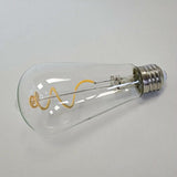 Curved LED Filament Edison ST19 Bulb - 4.5 Watt - 2700K - Nostalgicbulbs.com