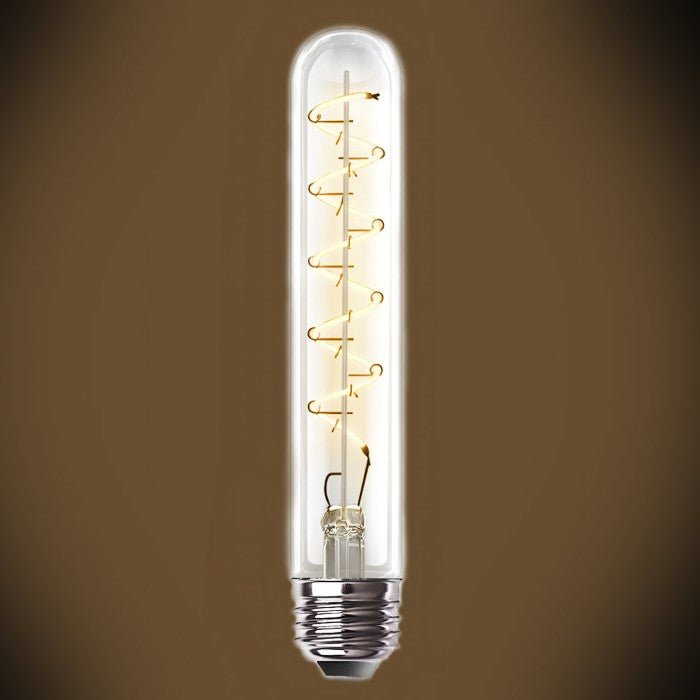 Curved LED Filament Tubular Bulb - 4 Watt - Vintage T9 - Nostalgicbulbs.com