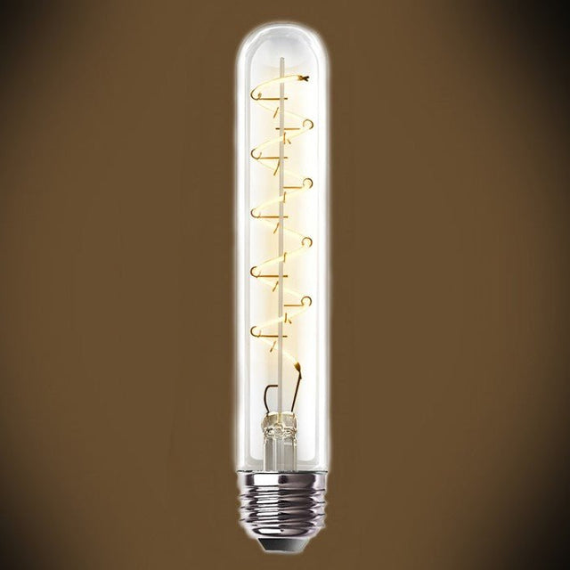 Curved LED Filament Tubular Bulb - 4 Watt - Vintage T9 - Nostalgicbulbs.com