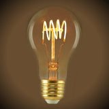 Curved LED Filament Vintage Bulb - 4 Watt - Edison Style 2200K - Nostalgicbulbs.com