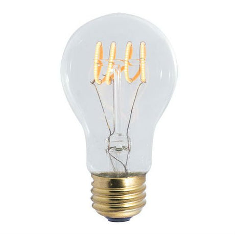 Curved LED Filament Vintage Bulb - 4 Watt - Edison Style 2200K - Nostalgicbulbs.com