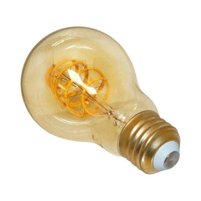 Curved LED Filament Vintage Bulb - 4.5 Watt - 2200K - Amber - Nostalgicbulbs.com