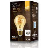 Curved LED Filament Vintage Bulb - 4.5 Watt - 2200K - Amber - Nostalgicbulbs.com