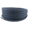 Denim Cotton Covered Twisted Wire- Per ft. - 18 AWG - Nostalgicbulbs.com