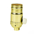 Dimmable Polished Gilt Brass Medium Base Socket - Nostalgicbulbs.com