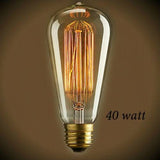 Edison Bulb - 40 Watt - 5.5 In. Length - Squirrel Cage Filament - Clear - Nostalgicbulbs.com
